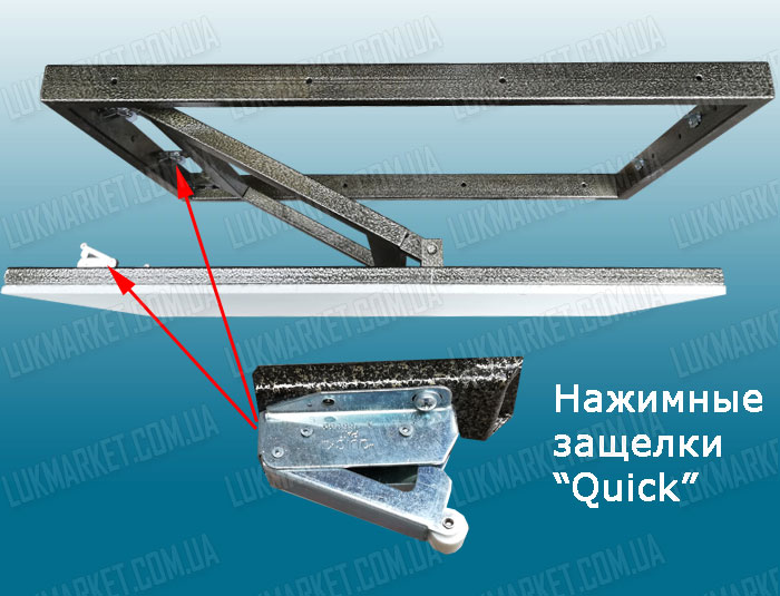 широкий однодверный люк для плитки