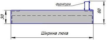 Чертеж люк Короб алюминиевый в гипсокартон